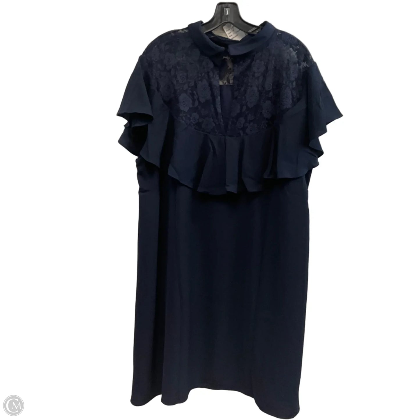 Dress Work By Suzanne Betro In Navy, Size: 3x