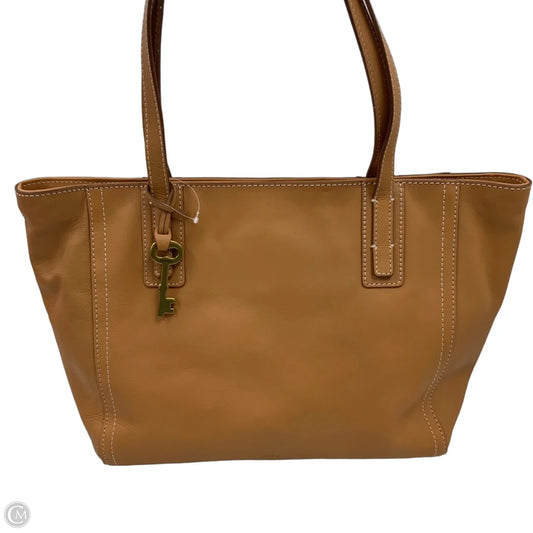 Handbag Leather By Fossil, Size: Large