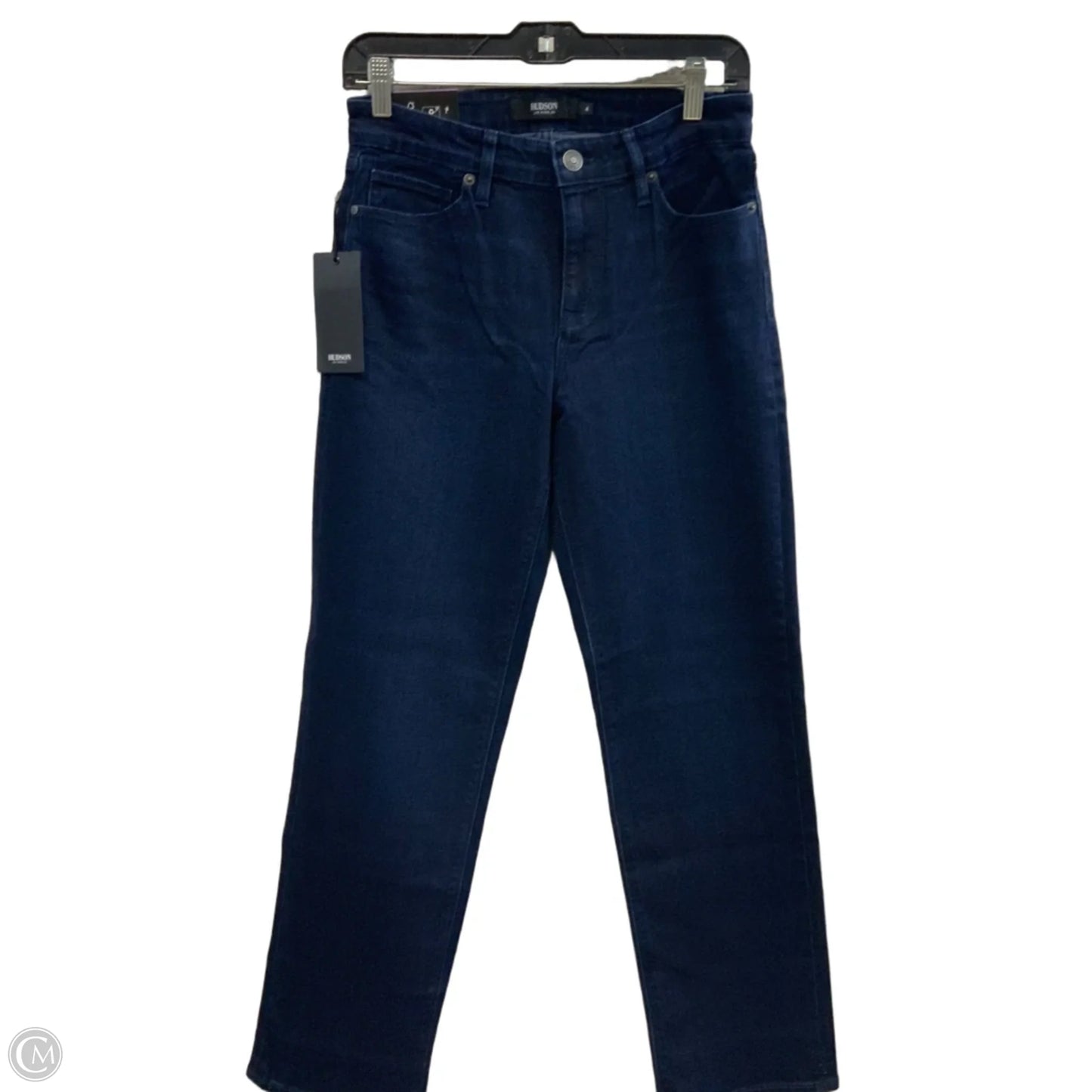 Jeans Straight By Hudson In Blue Denim, Size: 4