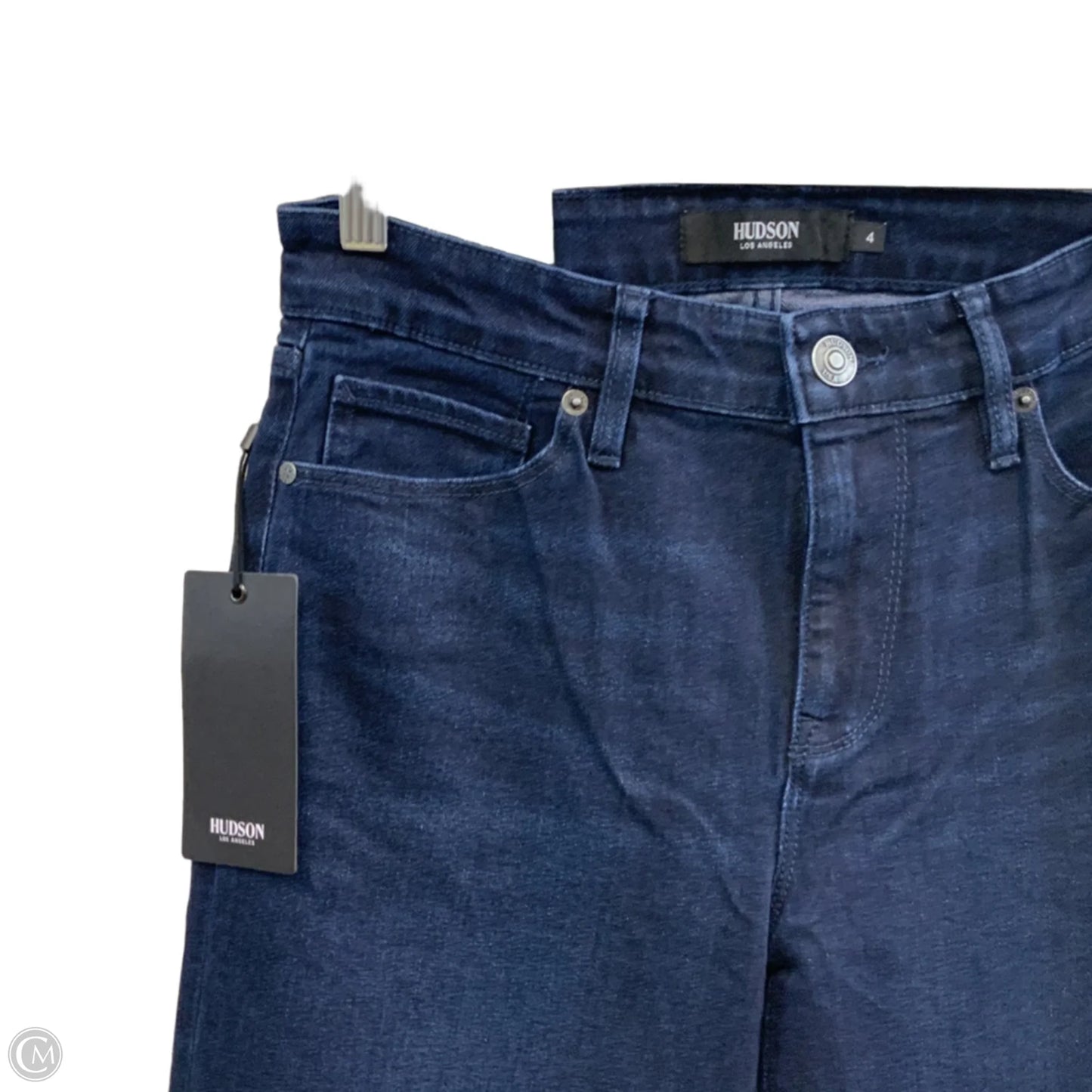 Jeans Straight By Hudson In Blue Denim, Size: 4