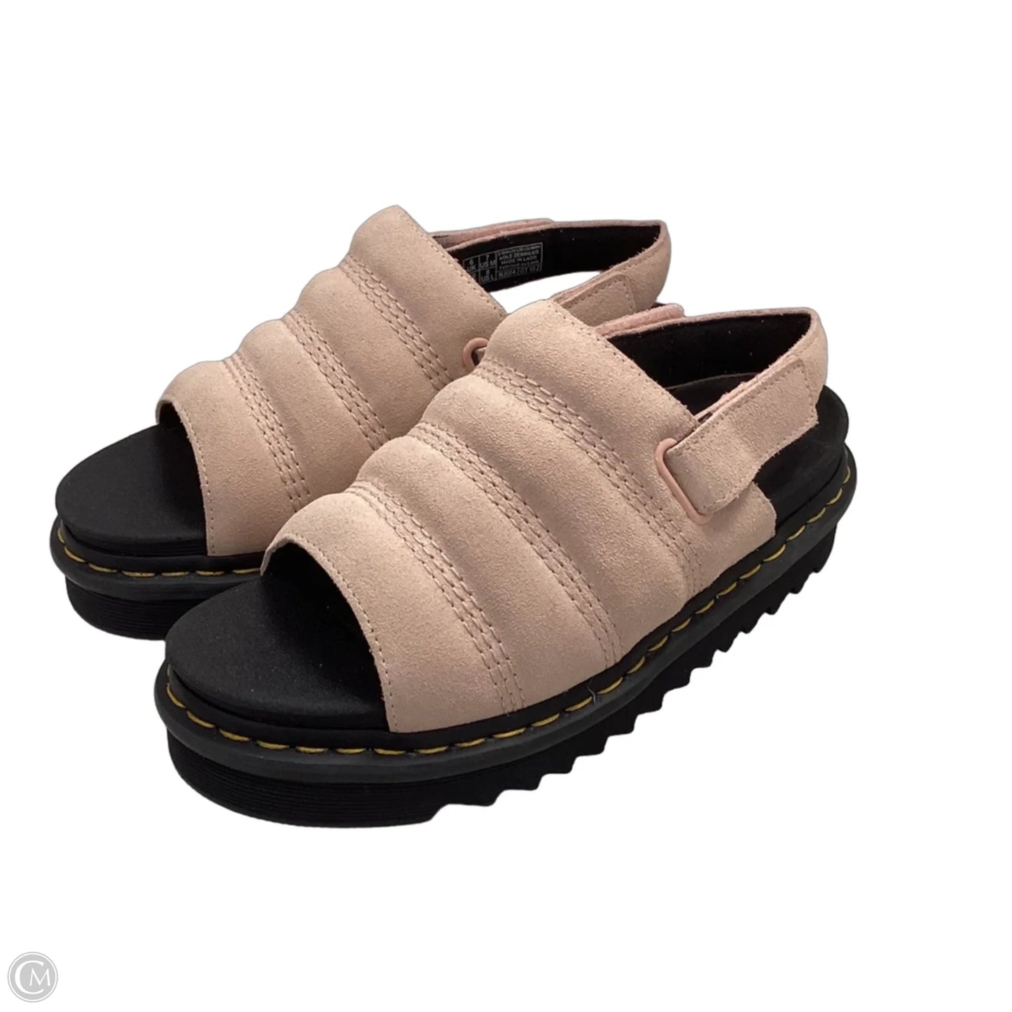 Sandals Flats By Dr Martens In Peach, Size: 8