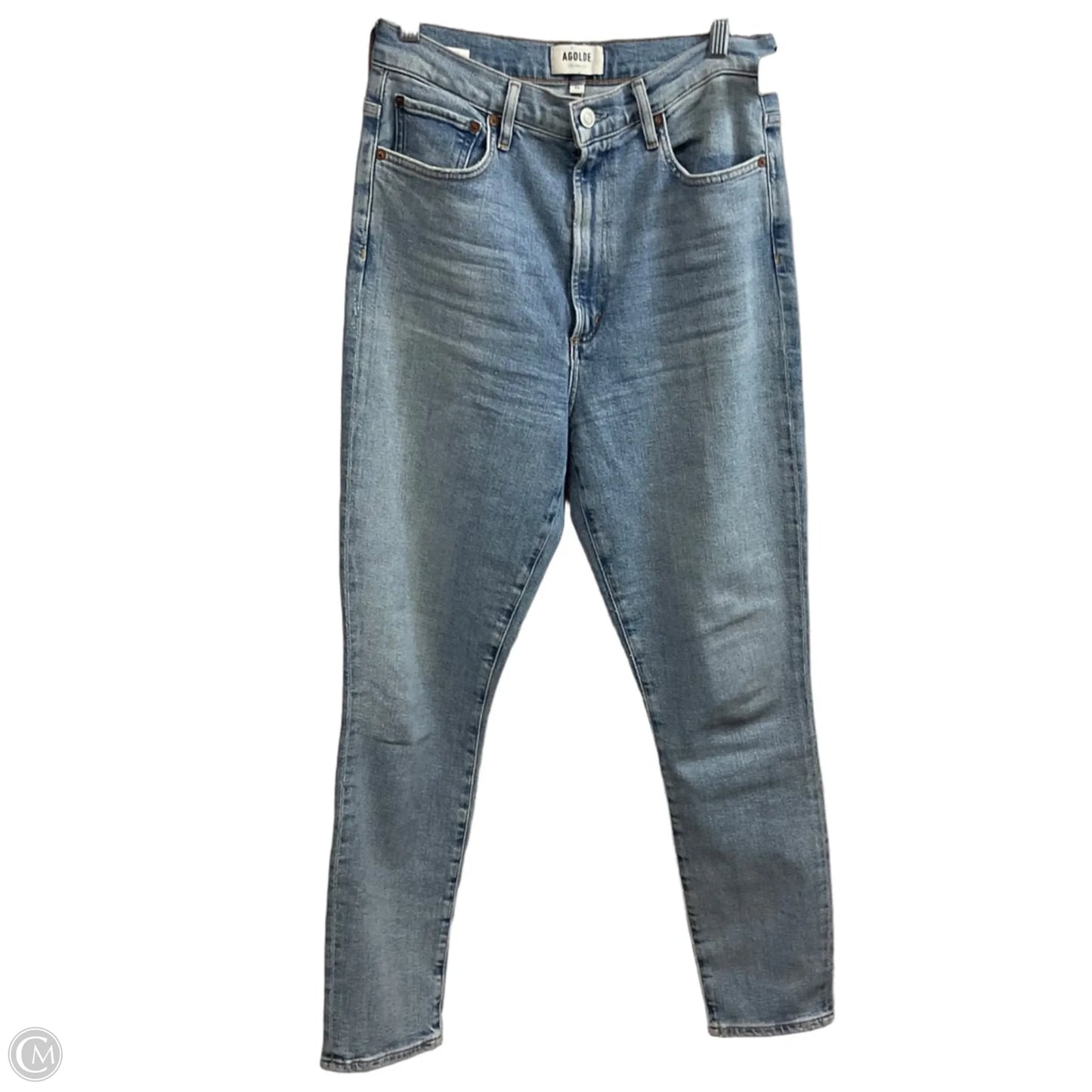 Jeans Skinny By Agolde In Blue Denim, Size: 8