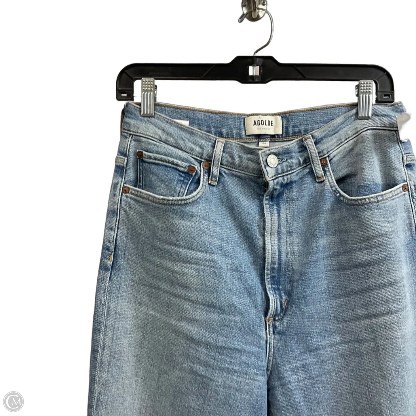 Jeans Skinny By Agolde In Blue Denim, Size: 8