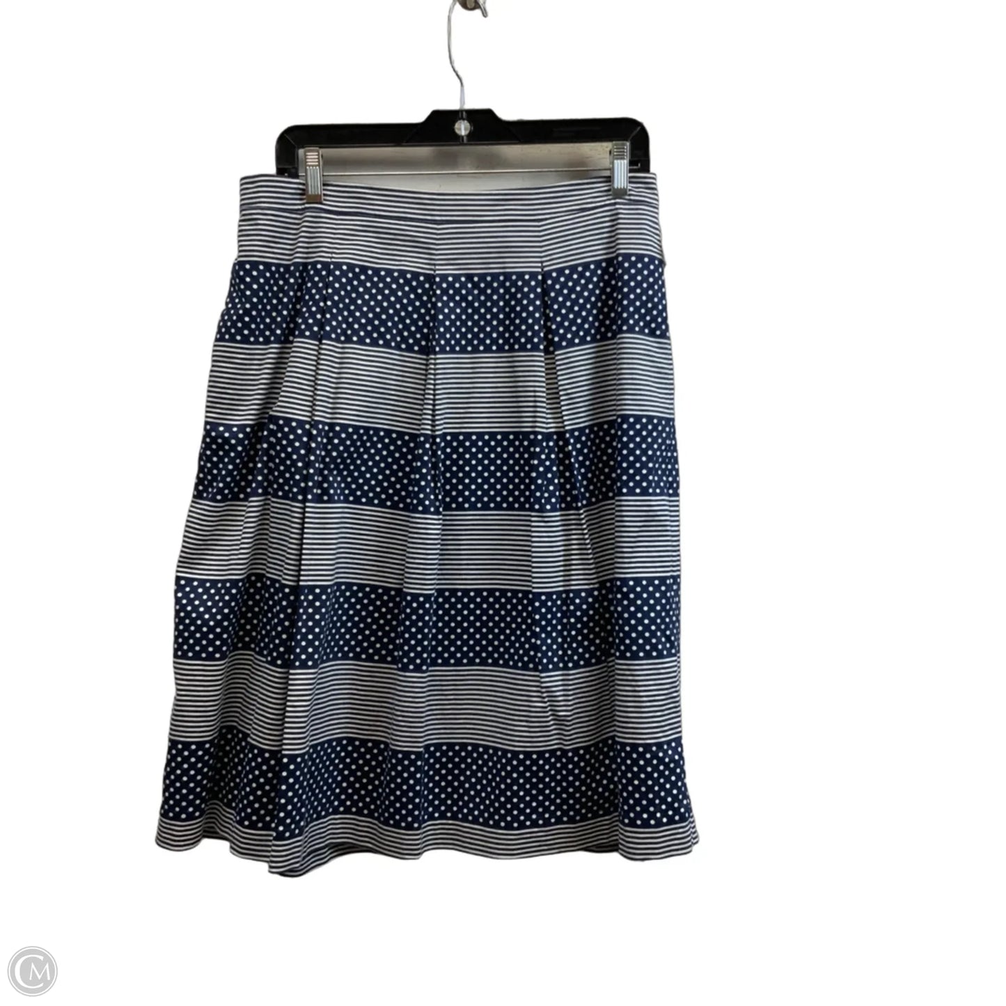 Skirt Midi By Boden In Blue & White, Size: 14p