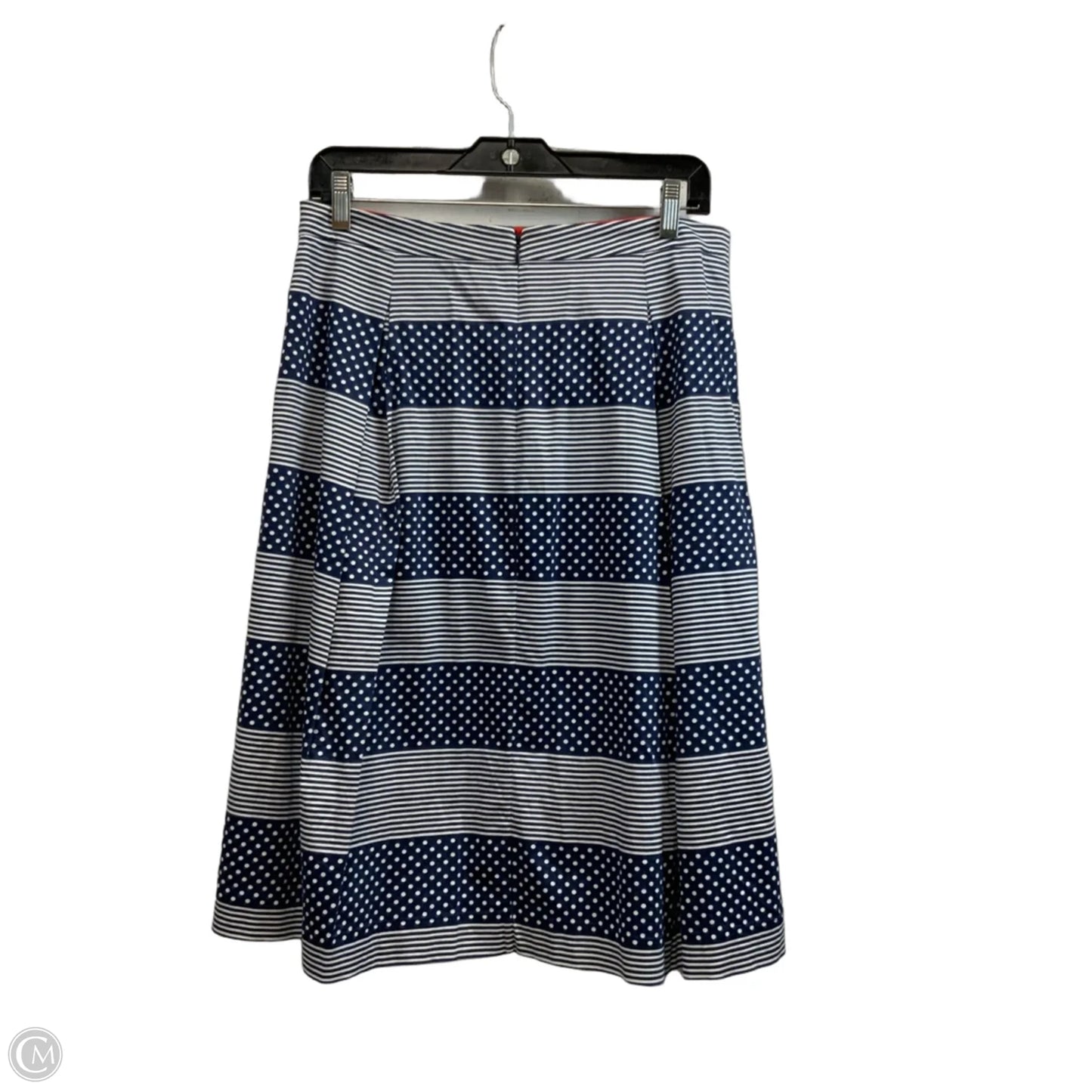 Skirt Midi By Boden In Blue & White, Size: 14p