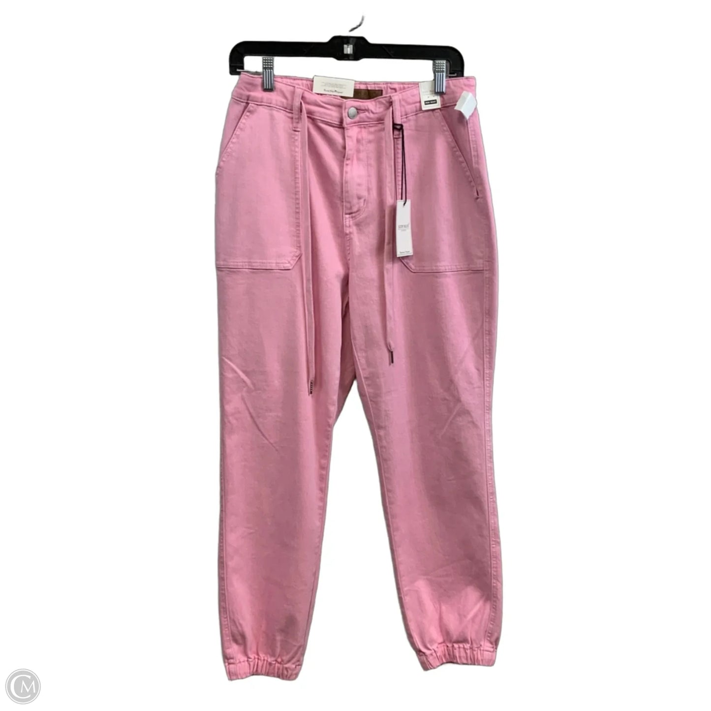 Pants Joggers By Judy Blue In Pink Denim, Size: 8