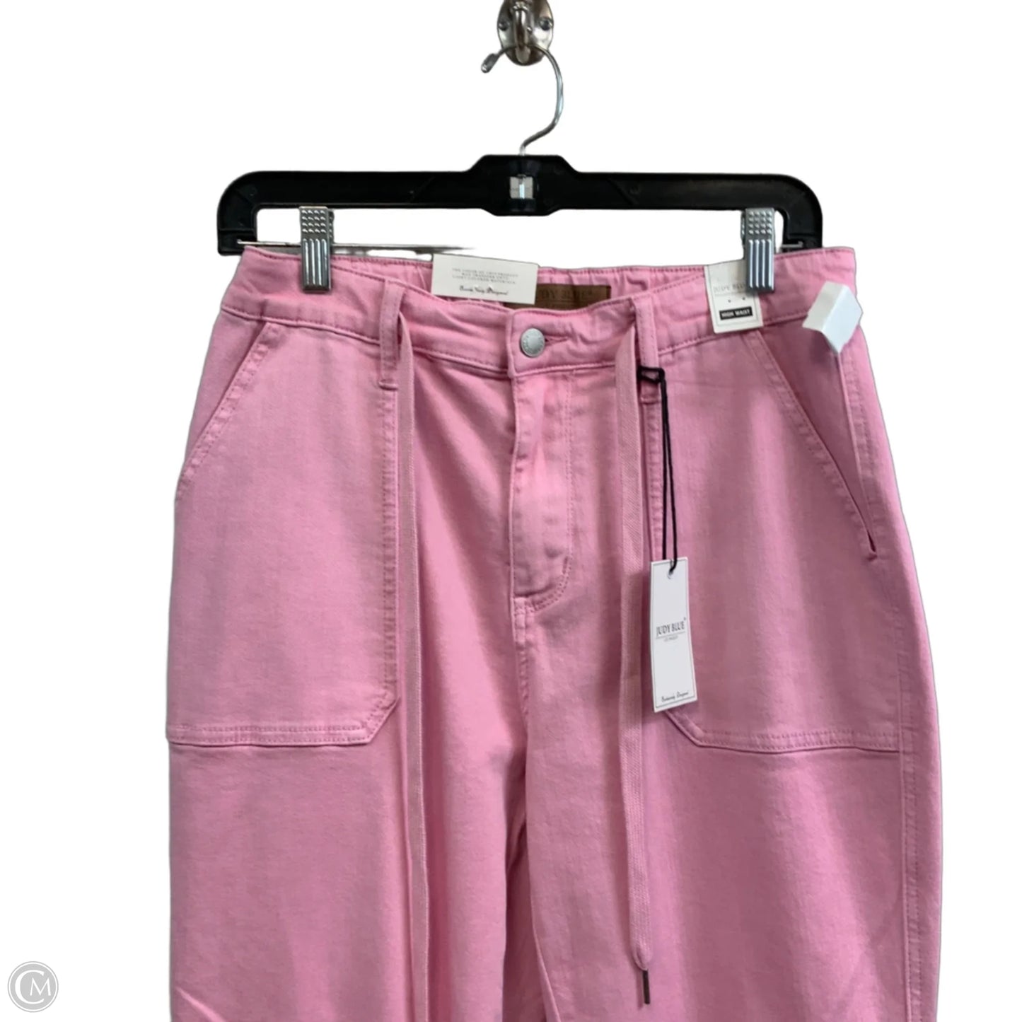 Pants Joggers By Judy Blue In Pink Denim, Size: 8