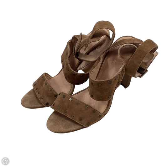Sandals Heels Block By Madewell In Brown, Size: 10