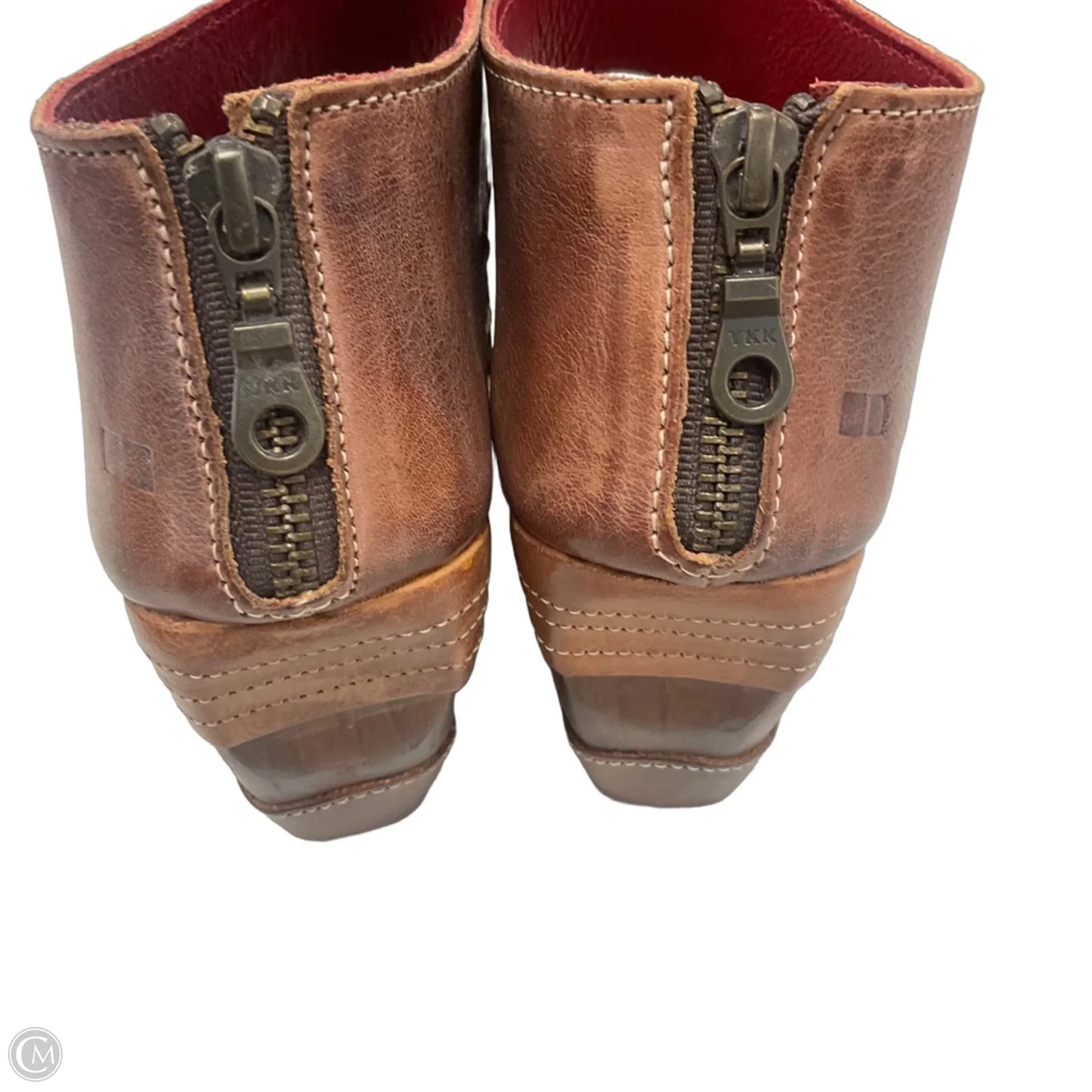 Sandals Heels Wedge By Bed Stu In Brown, Size: 6