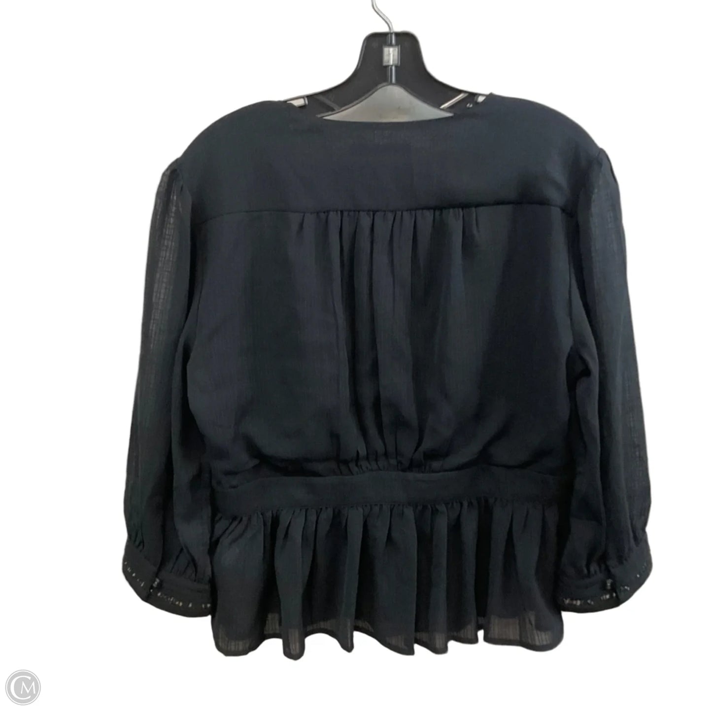 Blouse Long Sleeve By Scotch & Soda In Black, Size: M