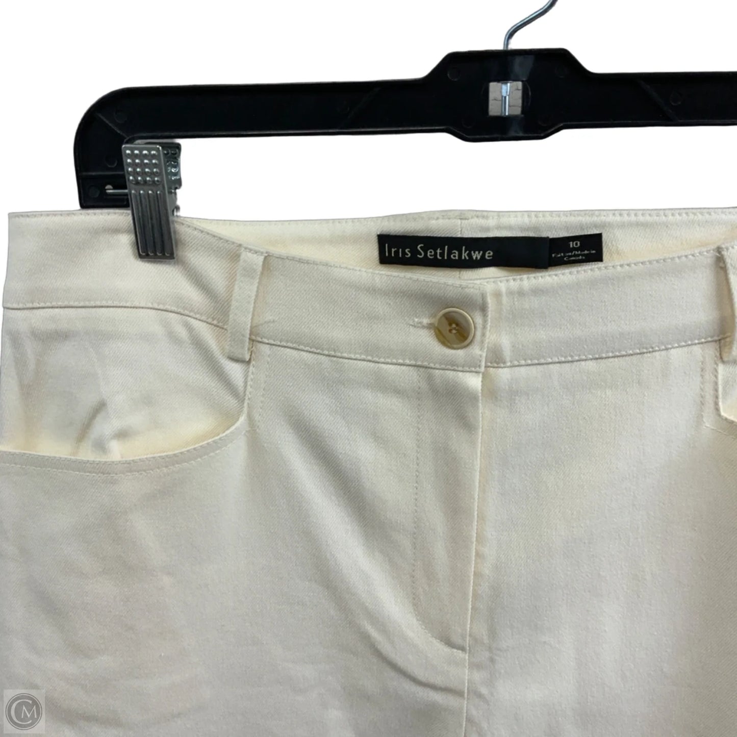Pants Cropped By IRIS SETLAKWE In Cream, Size: 10
