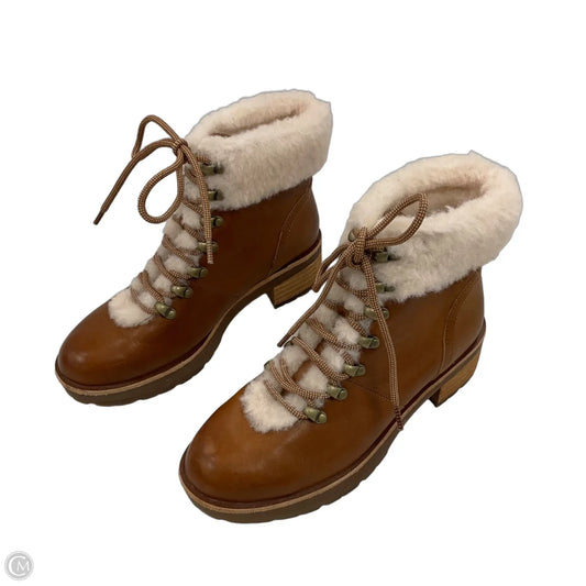 Boots Ankle Heels By Kork Ease In Brown, Size: 7