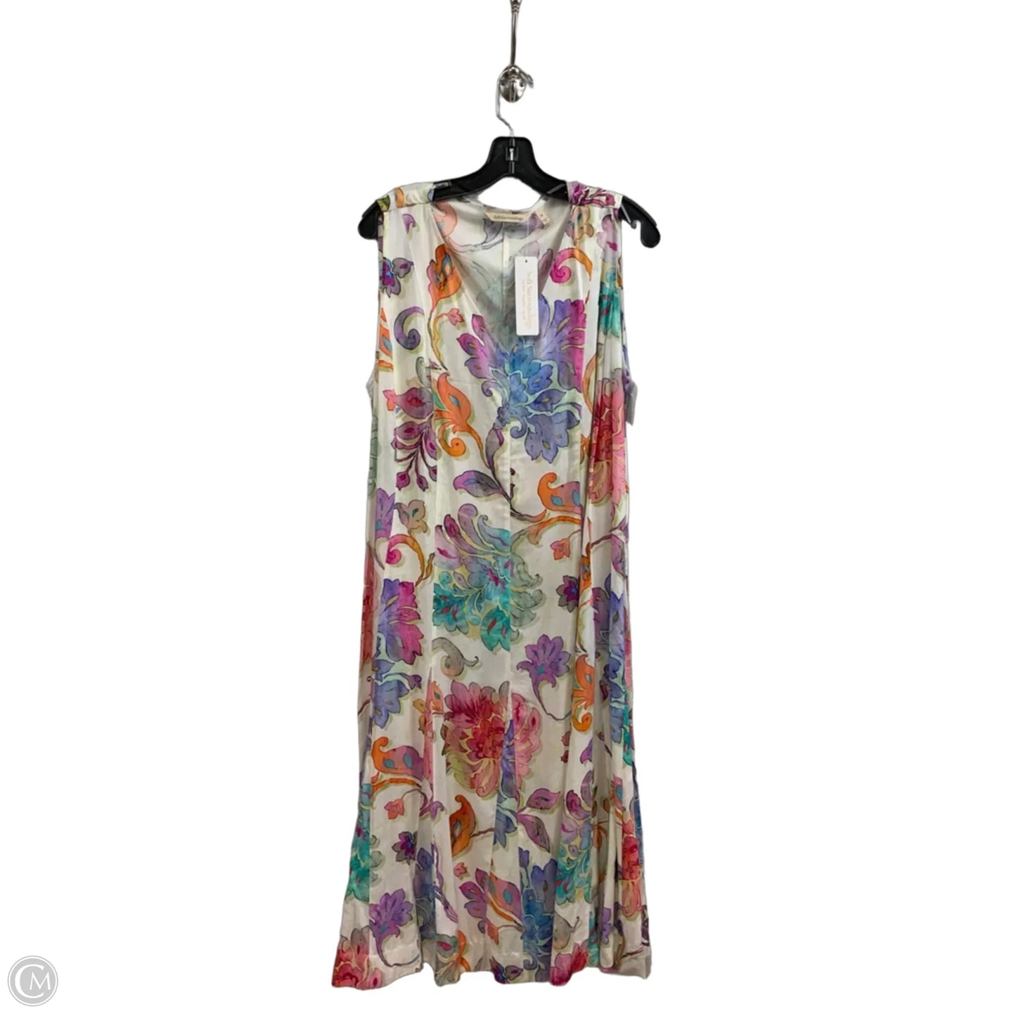 Dress Casual Maxi By Soft Surroundings In White, Size: 2x