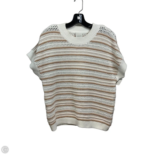 Sweater Short Sleeve By Varley In Tan, Size: S