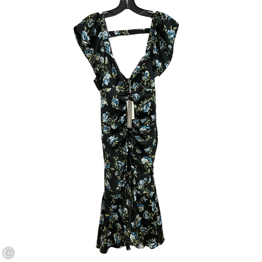 Dress Casual Midi By Anthropologie In Black, Size: Xs