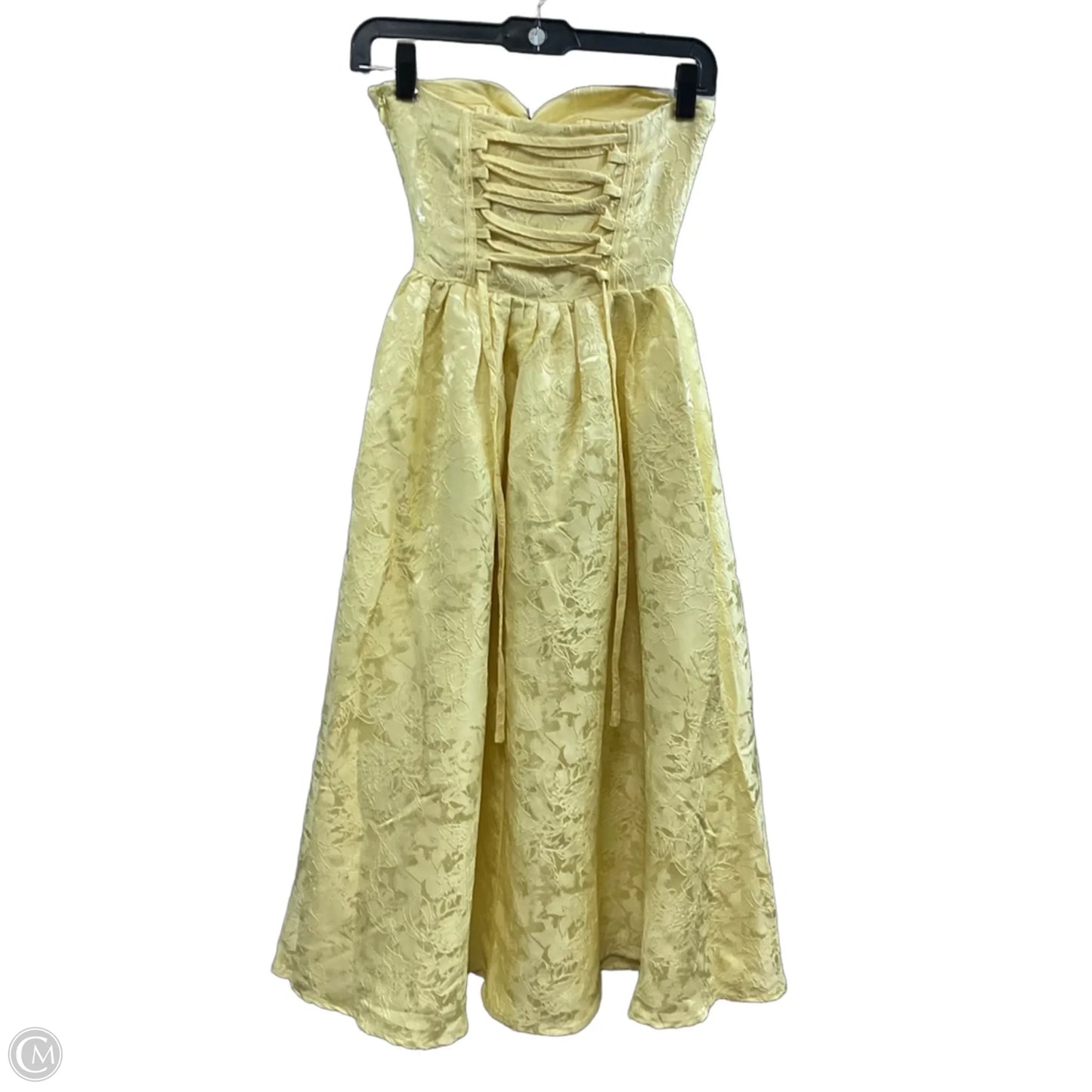Dress Party Midi By BABYBOO In Yellow, Size: Xs