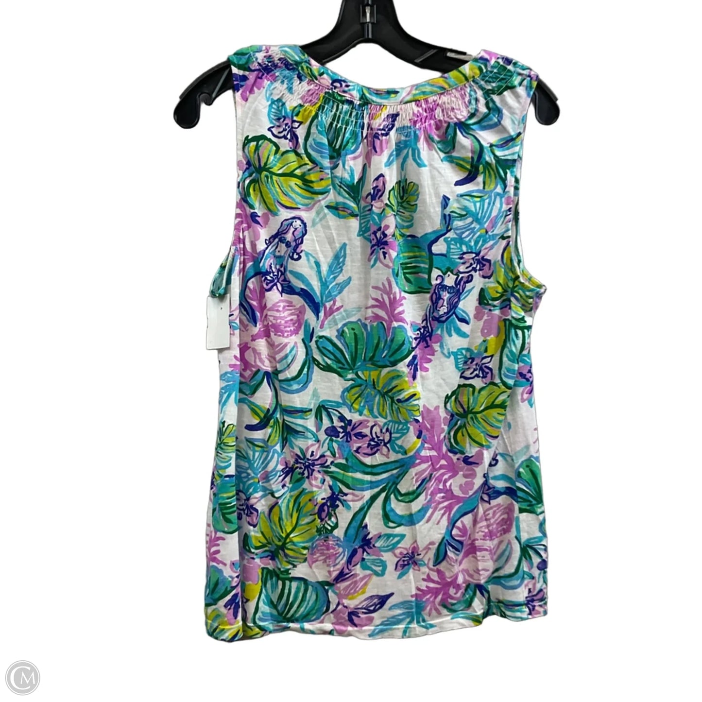 Top Sleeveless By Lilly Pulitzer In Green & Purple, Size: L