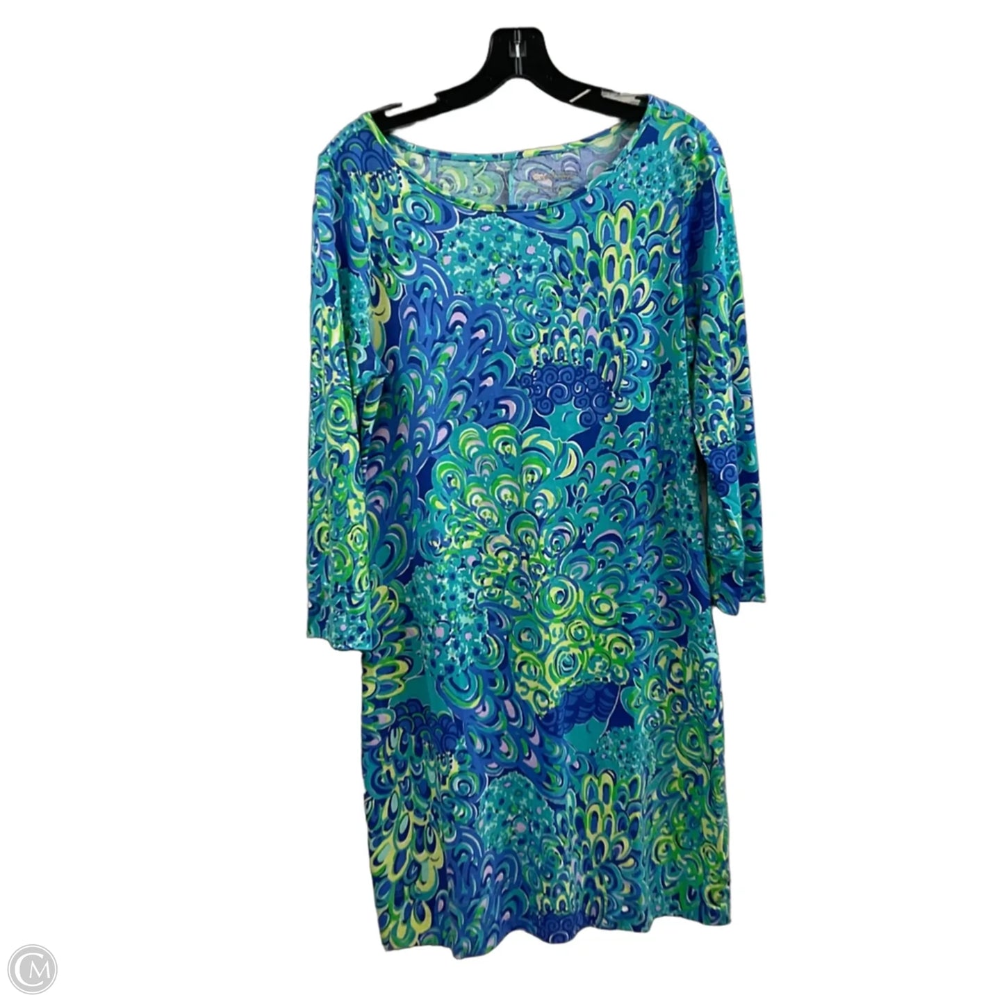 Dress Casual Short By Lilly Pulitzer In Blue & Green, Size: M