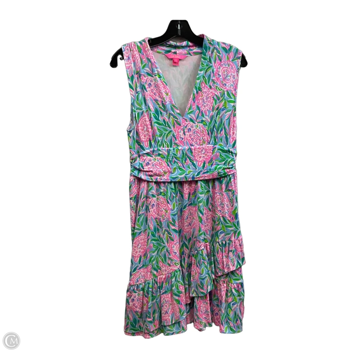 Dress Casual Short By Lilly Pulitzer In Blue & Pink, Size: M