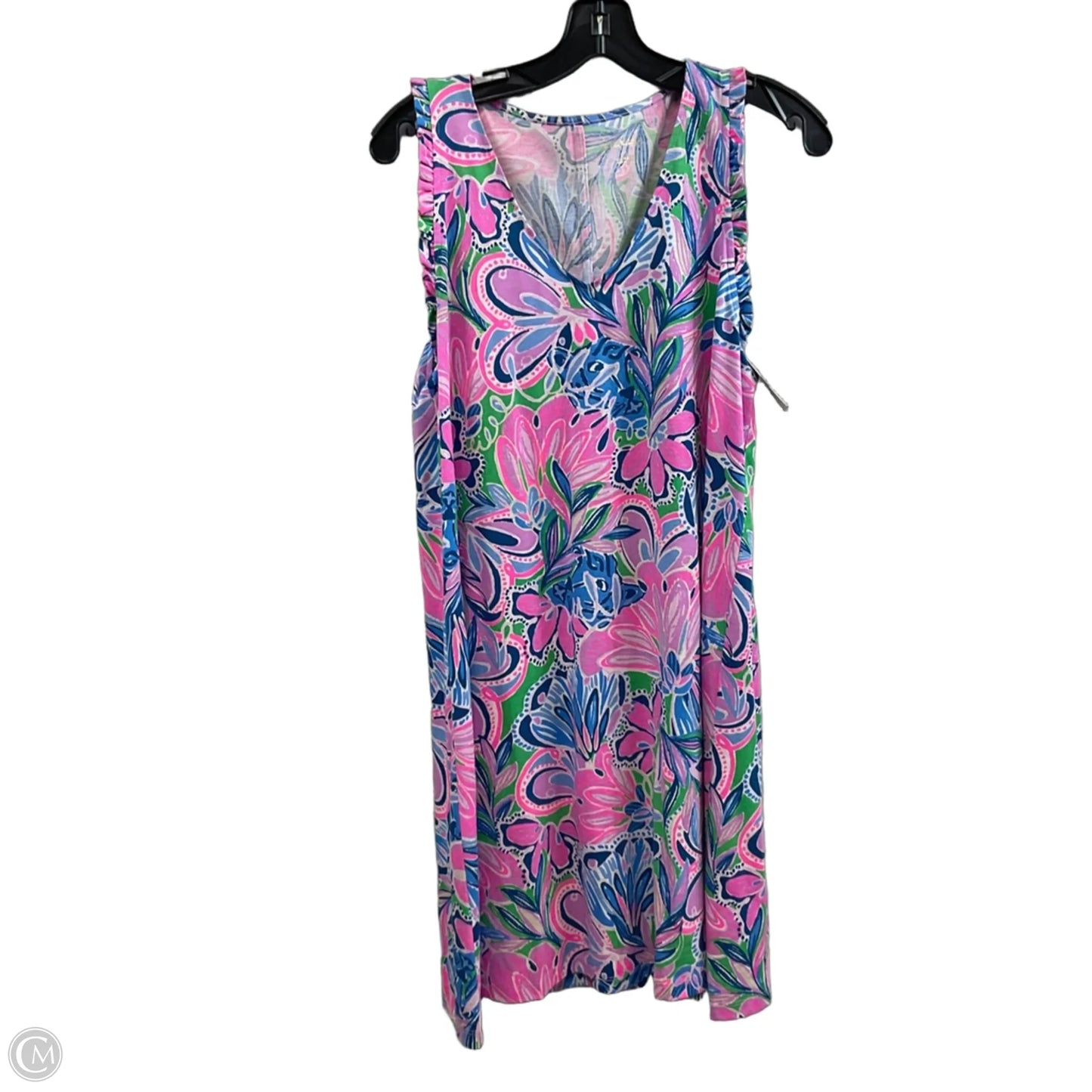 Dress Casual Short By Lilly Pulitzer In Blue & Pink, Size: M