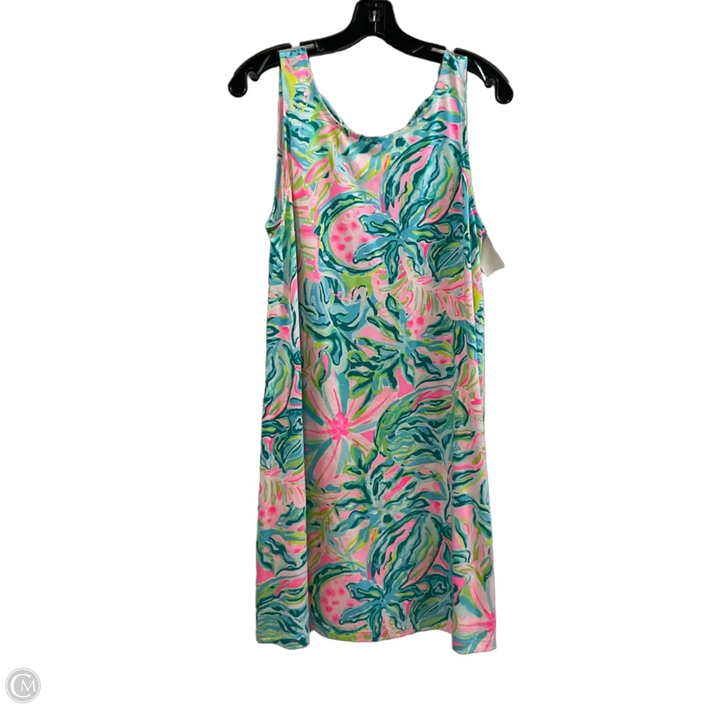 Dress Casual Short By Lilly Pulitzer In Green & Pink, Size: M