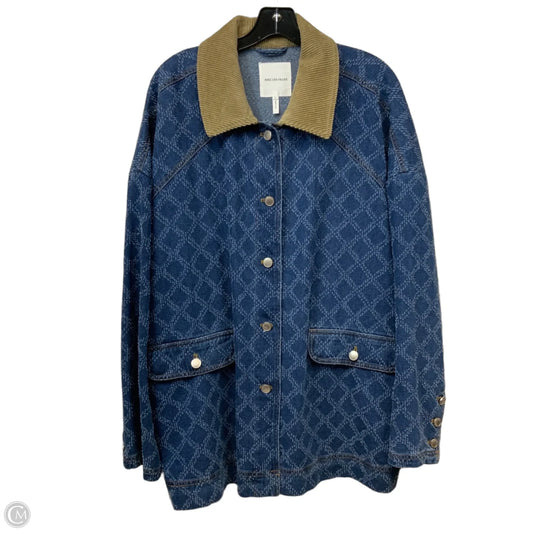 Jacket Denim By Avec Les Filles In Blue Denim, Size: Xl