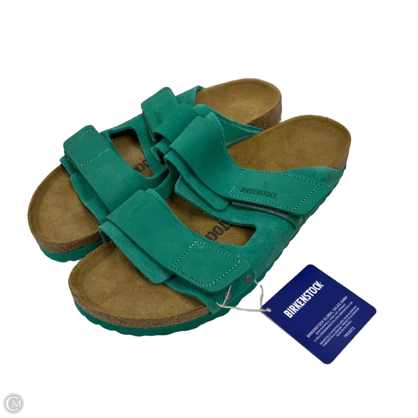 Sandals Flats By Birkenstock In Green, Size: 10