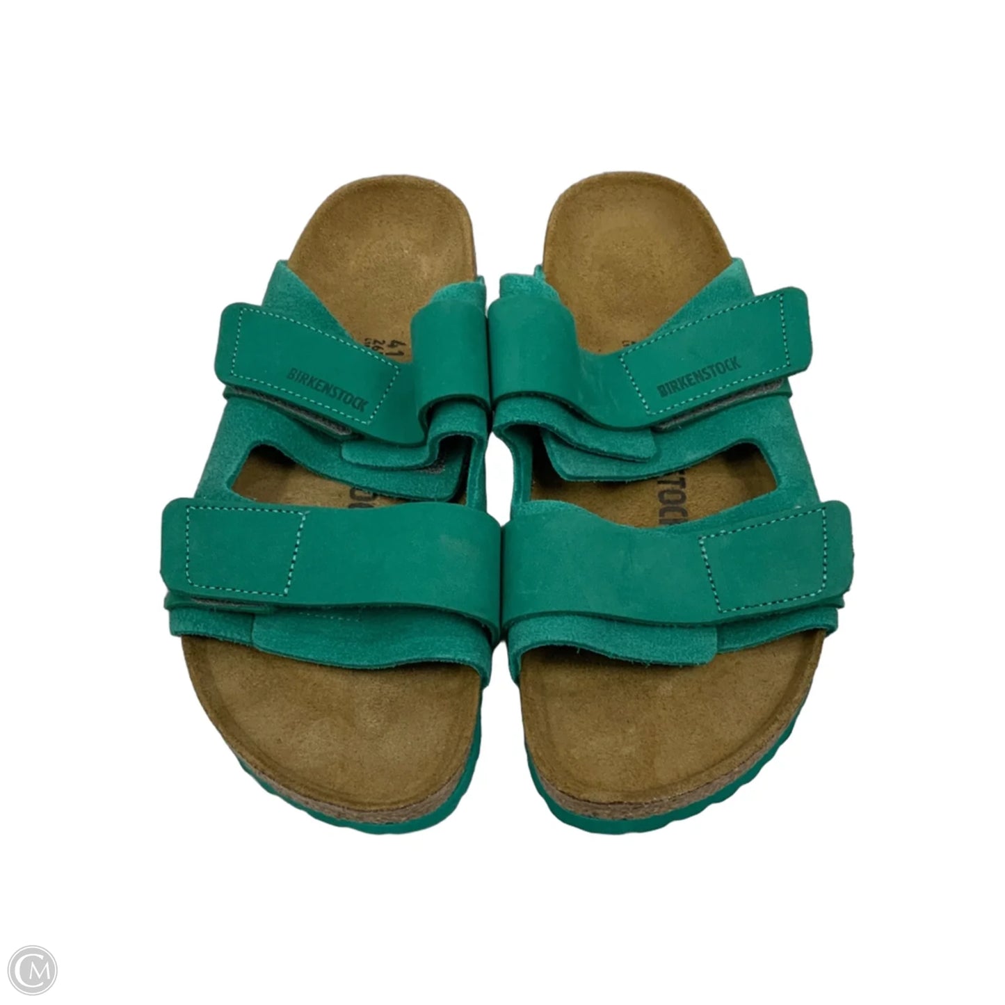 Sandals Flats By Birkenstock In Green, Size: 10
