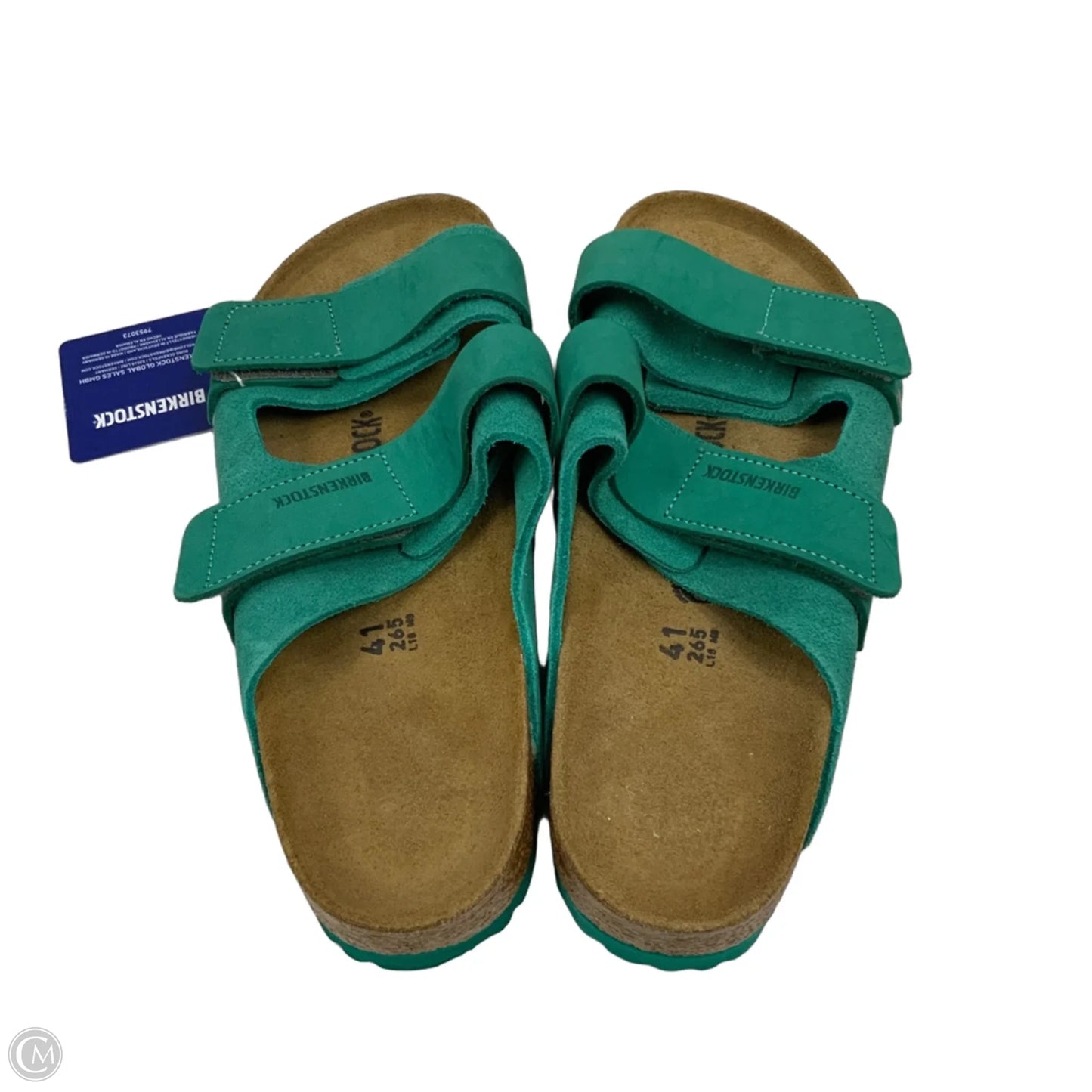 Sandals Flats By Birkenstock In Green, Size: 10