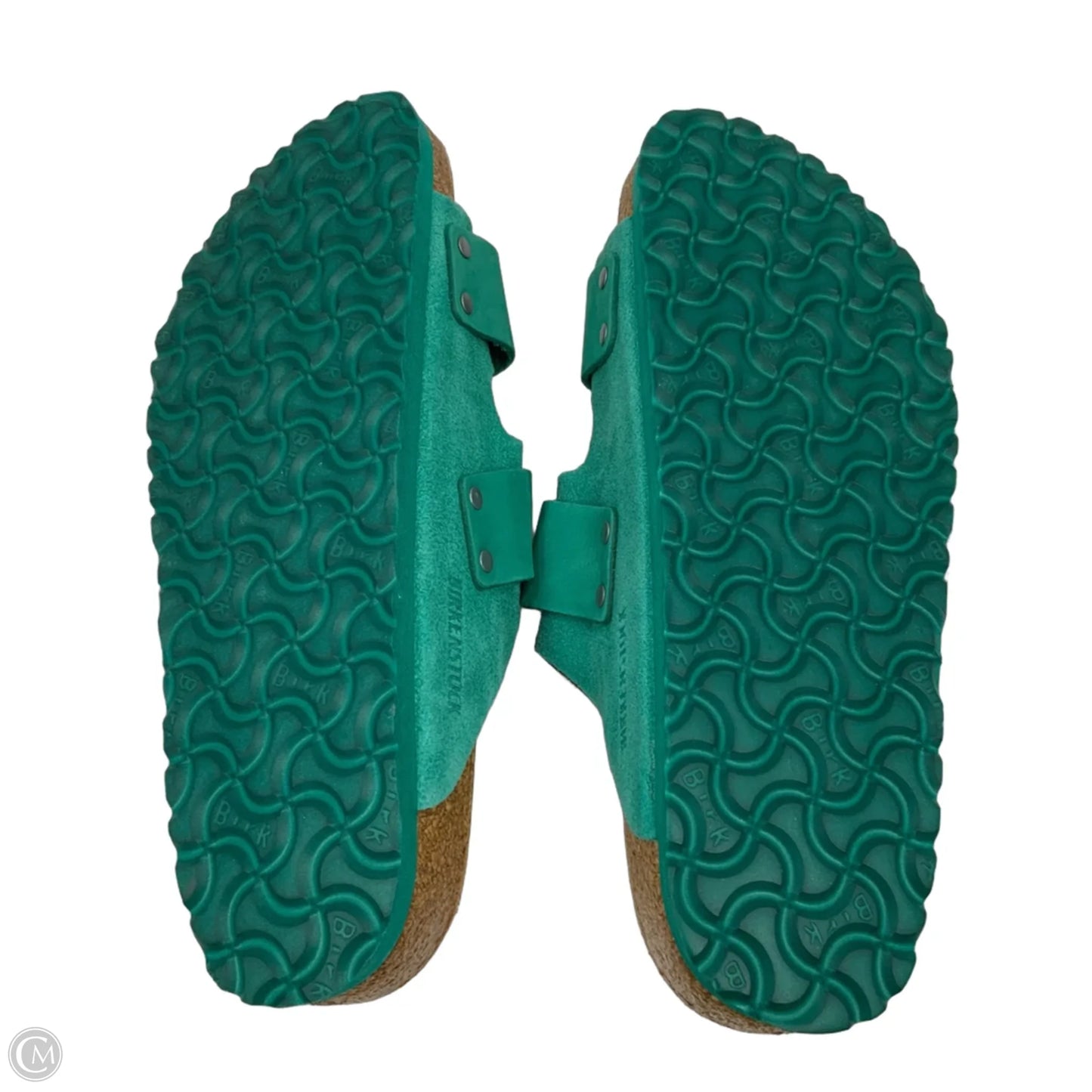 Sandals Flats By Birkenstock In Green, Size: 10