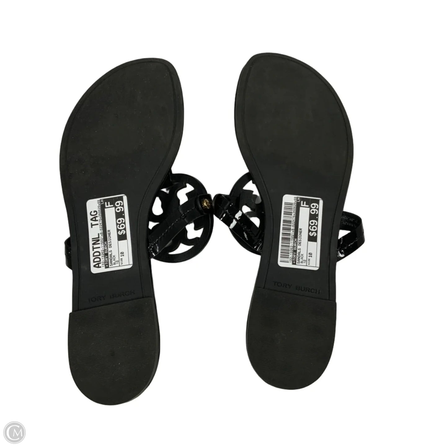 Sandals Designer By Tory Burch In Black, Size: 10