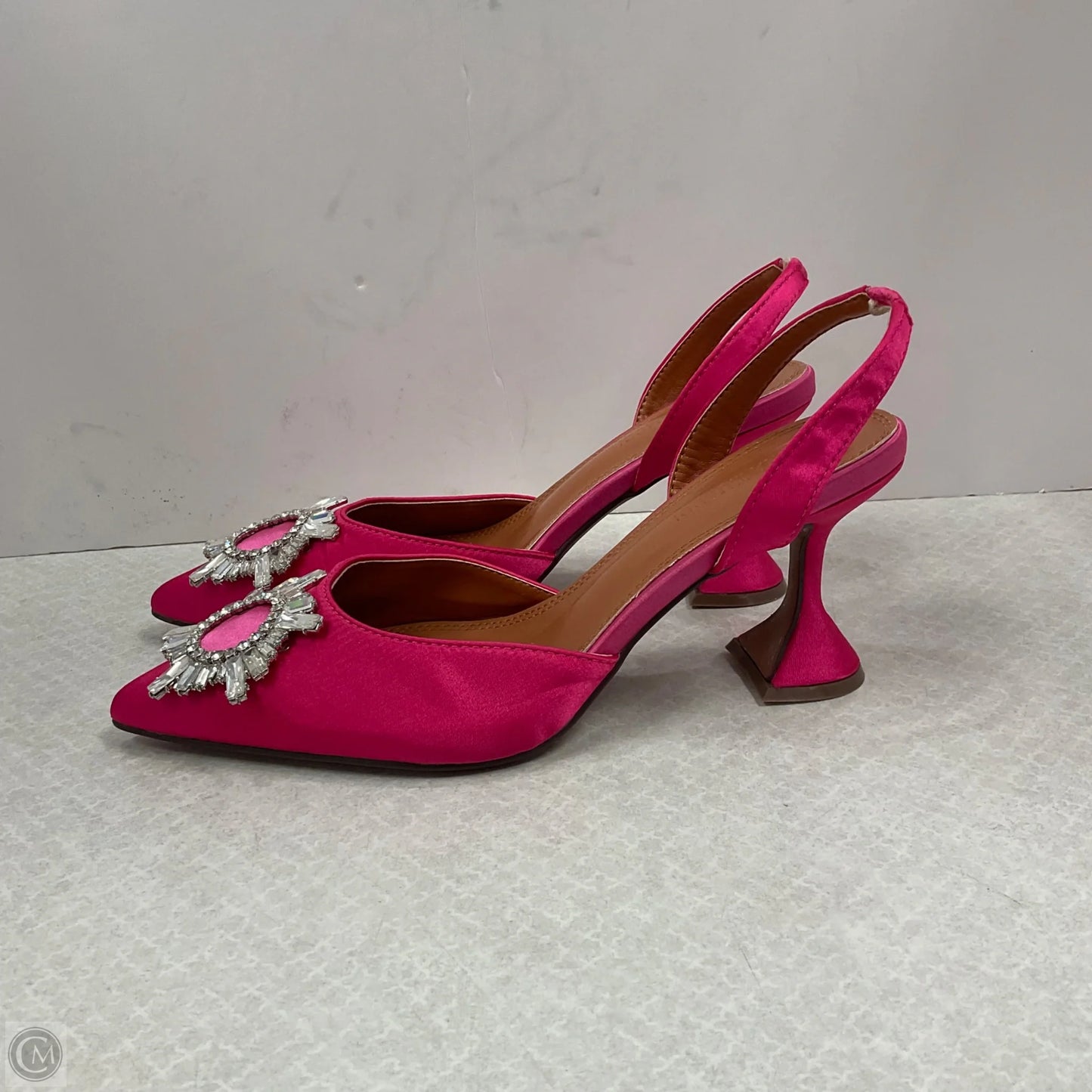 Shoes Heels Kitten By Amina Muaddi In Pink, Size: 9