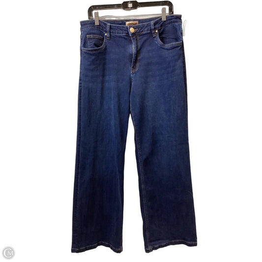 Jeans Wide Leg By Kut In Blue Denim, Size: 12