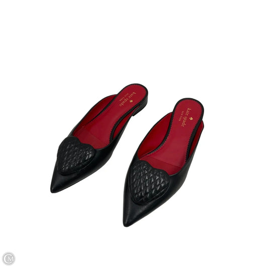 Shoes Designer By Kate Spade In Black & Red, Size: 8.5