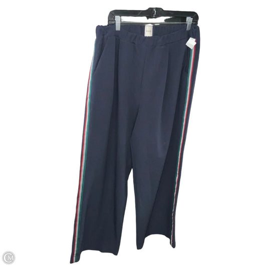 Pants Wide Leg By Maeve In Blue, Size: L