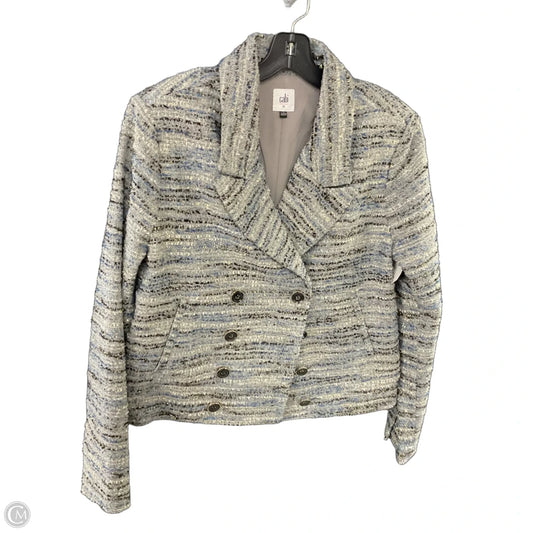 Blazer By Cabi In Blue & Grey, Size: M