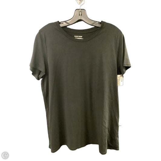 Top Short Sleeve By Eileen Fisher In Black, Size: L