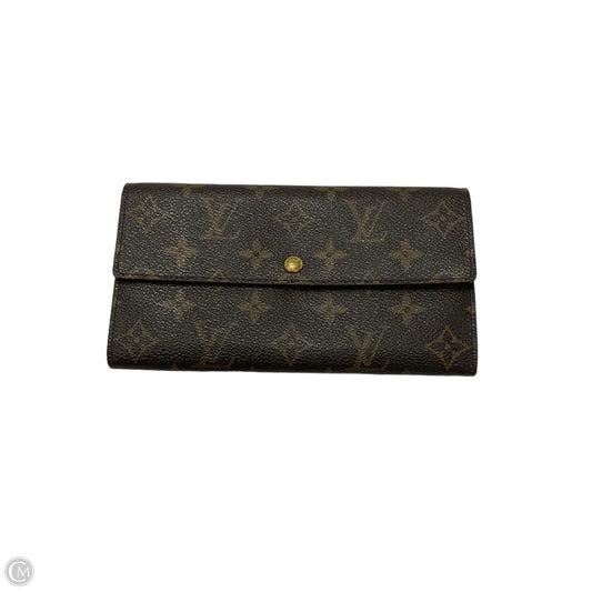 Wallet Luxury Designer By Louis Vuitton, Size: Large