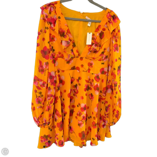 Romper By Hutch In Orange & Pink, Size: L