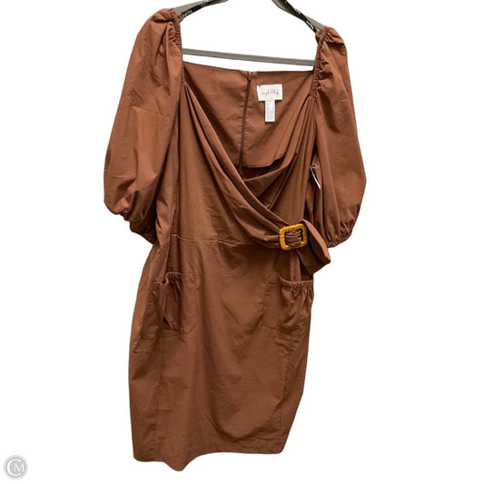 Dress Casual Short By Joseph Ribkoff In Brown, Size: 2x
