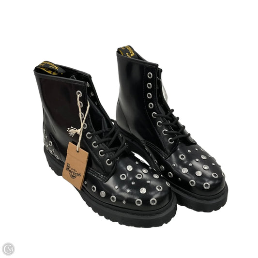 Boots Combat By Dr Martens In Black & Silver, Size: 9