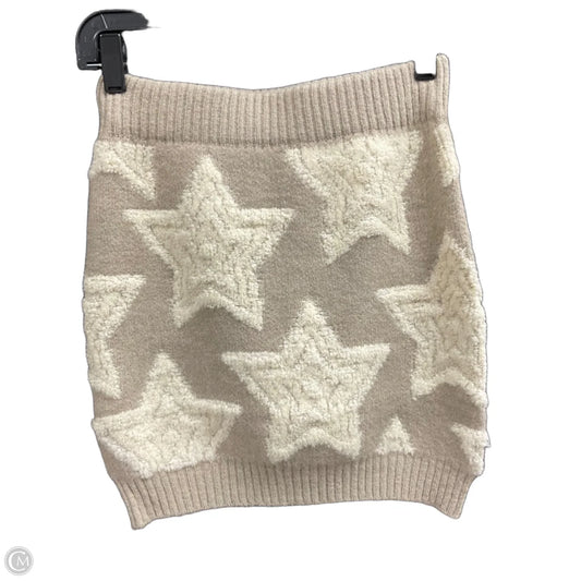 Skirt Mini & Short By Bucketlist In Beige, Size: S