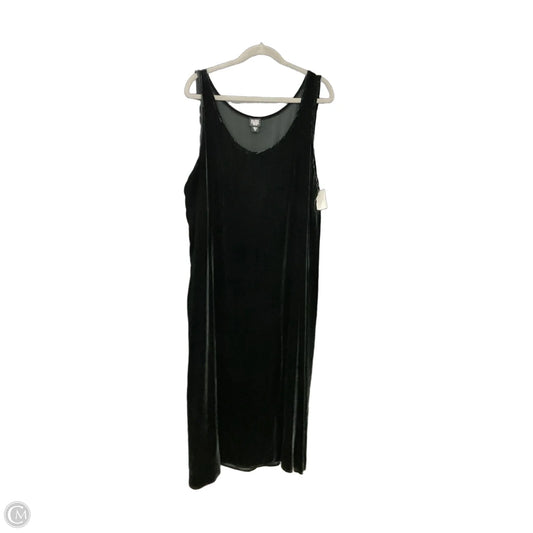 Dress Party Long By Eileen Fisher In Black, Size: 2x