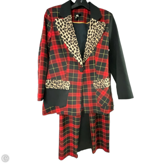 Pants Suit 2pc By Top Shop In Red, Size: 2