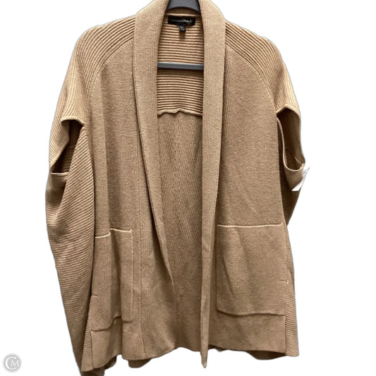 Sweater Cardigan By Banana Republic In Tan, Size: M