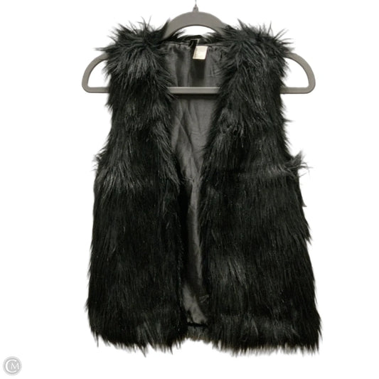 Vest Faux Fur & Sherpa By Divided In Black, Size: Xs