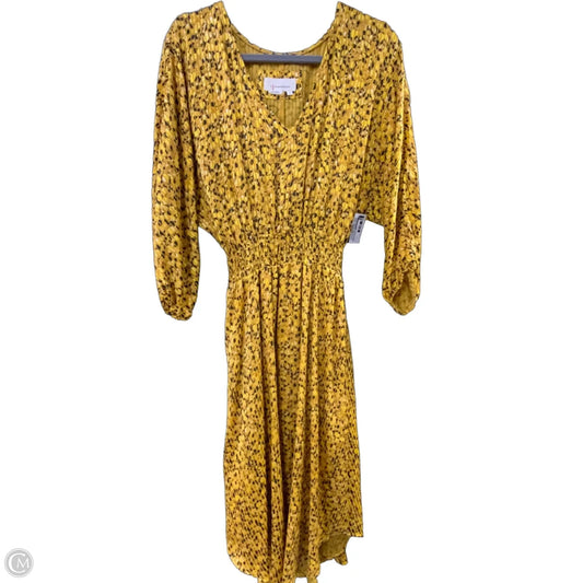 Dress Casual Maxi By Anthropologie In Yellow, Size: S