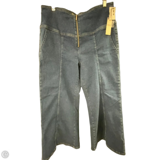 Jeans Wide Leg By Pilcro In Blue Denim, Size: 14