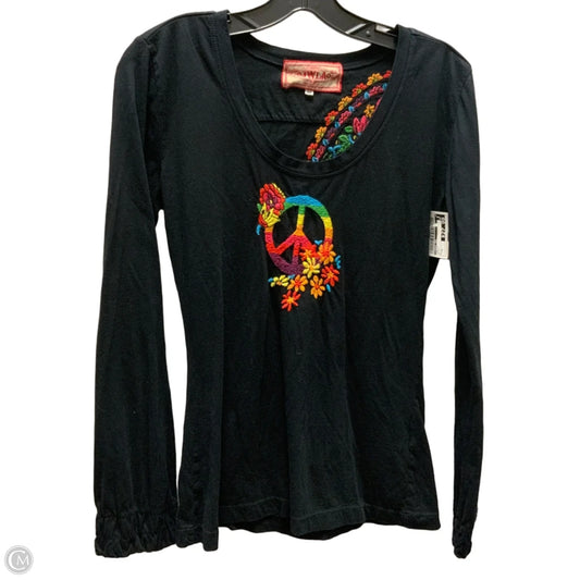Top Long Sleeve By Johnny Was In Black, Size: M