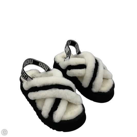 Shoes Heels Platform By Ugg In Black & White, Size: 7